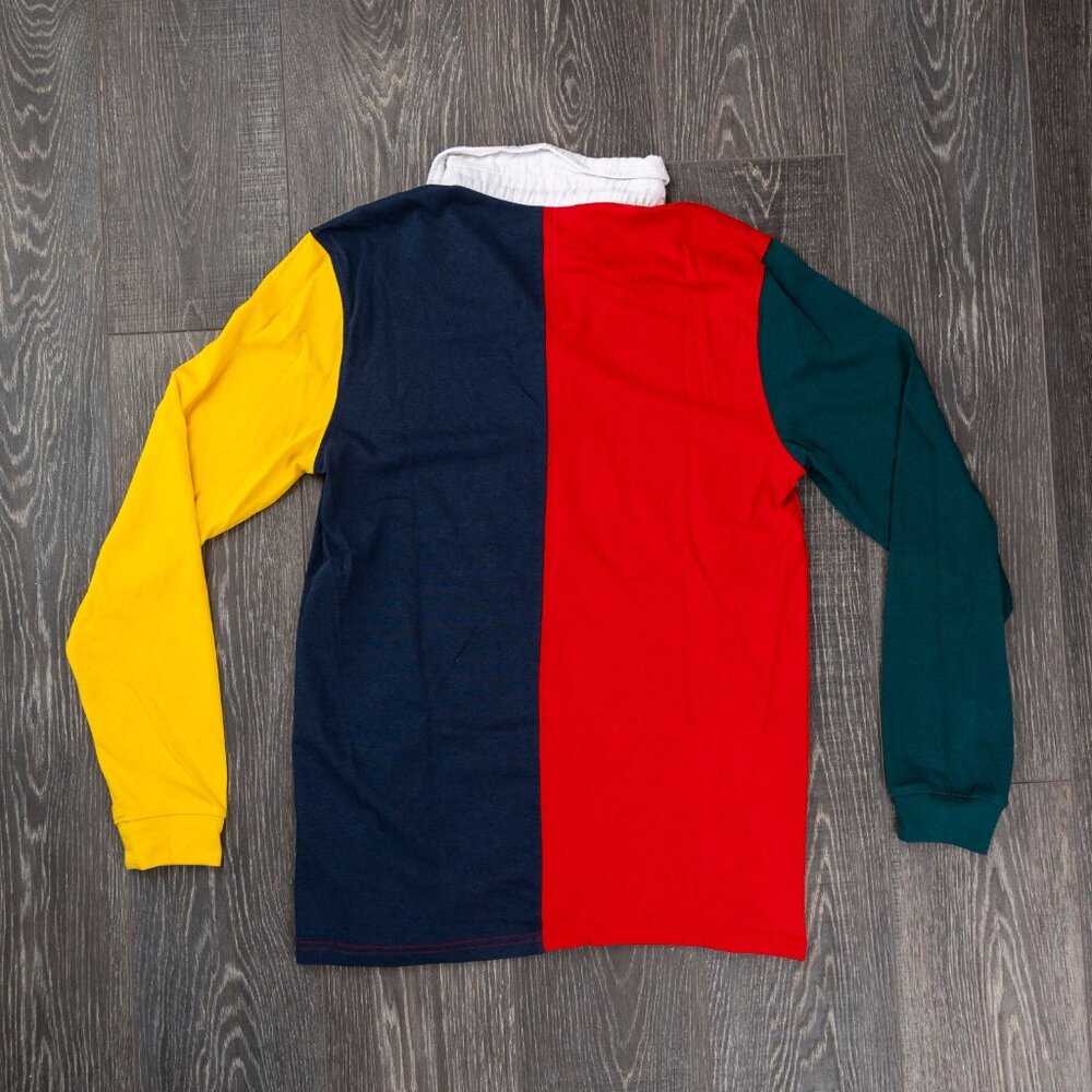 Color Block Collared Shirt M - Picture 2 of 3